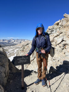 TCS Alum Benny Bierman Hiking the John Muir Trail