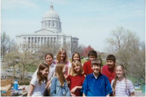 Alumni at the capital outside