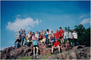 Alumni on a hike